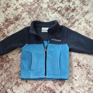 Columbia Blue and Black Fleece Jacket